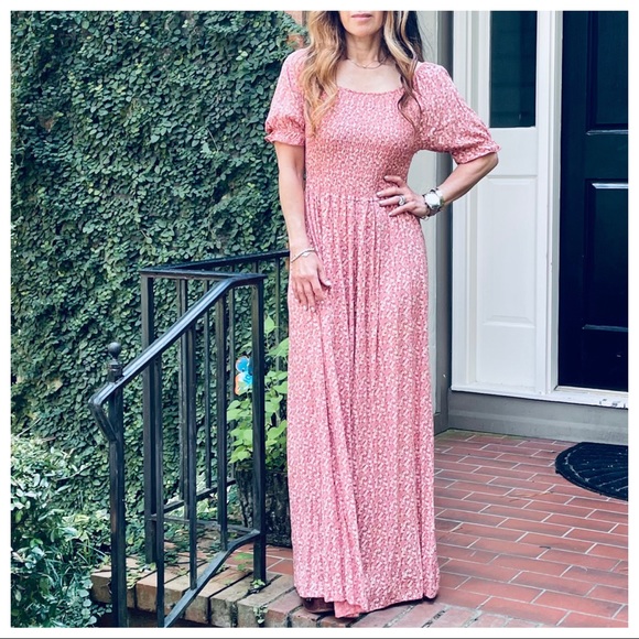 MADE IN ITALY BEAUTIFUL FLORAL MAXI DRESS - Picture 3 of 6